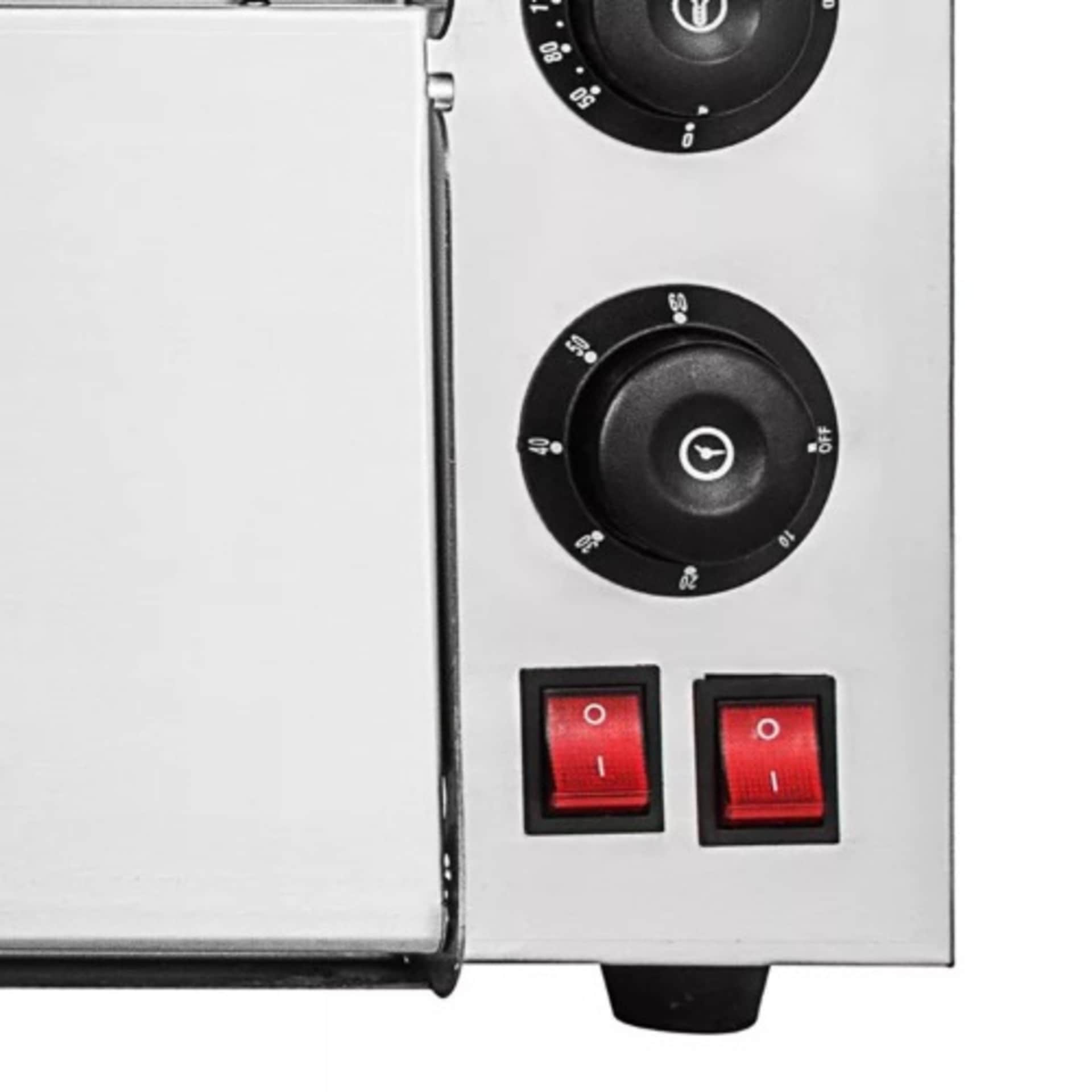 Electric Pizza Double Deck Toaster Oven Countertop Stainless Steel - Image 5