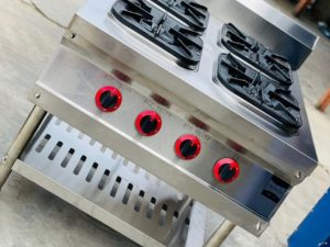 Industrial 4 Burner Gas Cooker for Commercial Kitchens in Nigeria | Heavy Duty Cooker Lagos