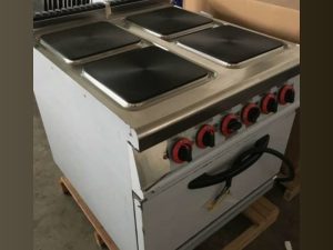 Commercial 4 Plate Electric Cooker with Oven | Heavy Duty Kitchen Cooker