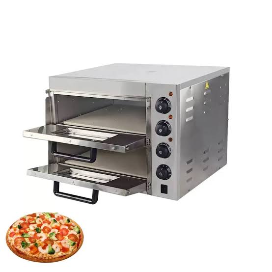 Electric Pizza Double Deck Toaster Oven Countertop Stainless Steel - Image 3